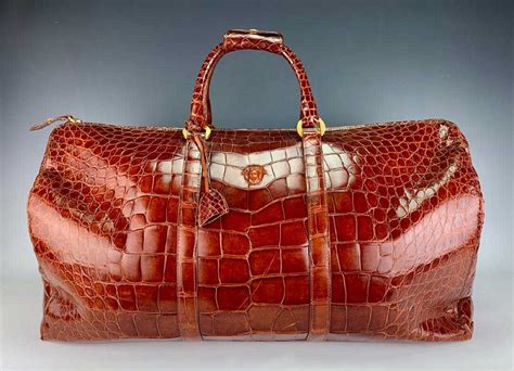 gianni versace alligator bag|Alligator crossbody bag Gianni Versace Brown in Alligator.